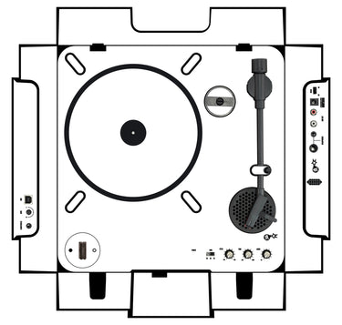 Numark PT 01 incl. Sides Skin White